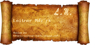 Leitner Márk névjegykártya
