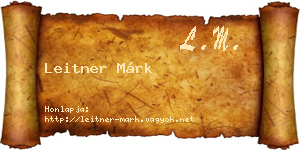 Leitner Márk névjegykártya